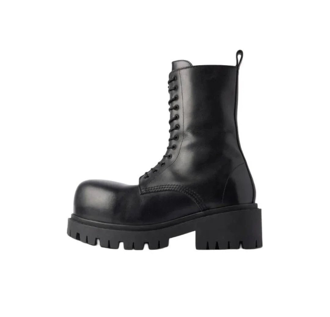 Design Chunky Combat Boot Black Boots