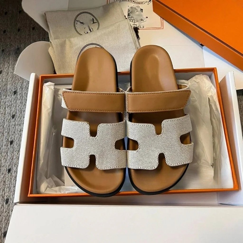 Hermes Chypre Shoes — Canvas apricot color spot colorway — USFans Spreadsheet photo