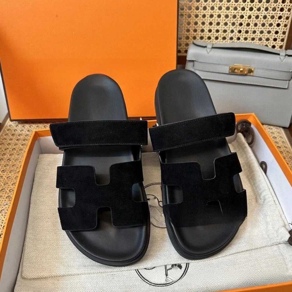 Hermes Chypre Shoes — Suede black spot colorway — USFans Spreadsheet photo