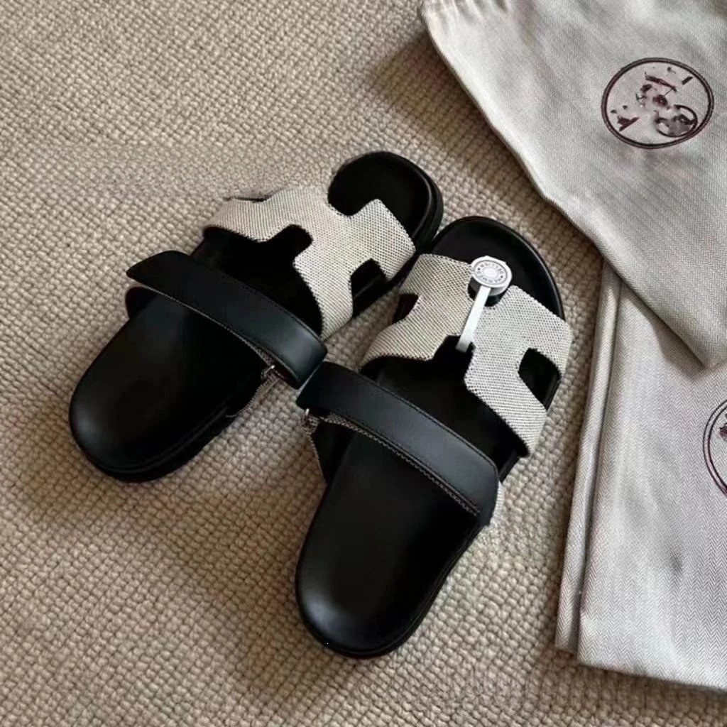 Hermes Chypre Shoes — Canvas black gray spot colorway — USFans Spreadsheet photo