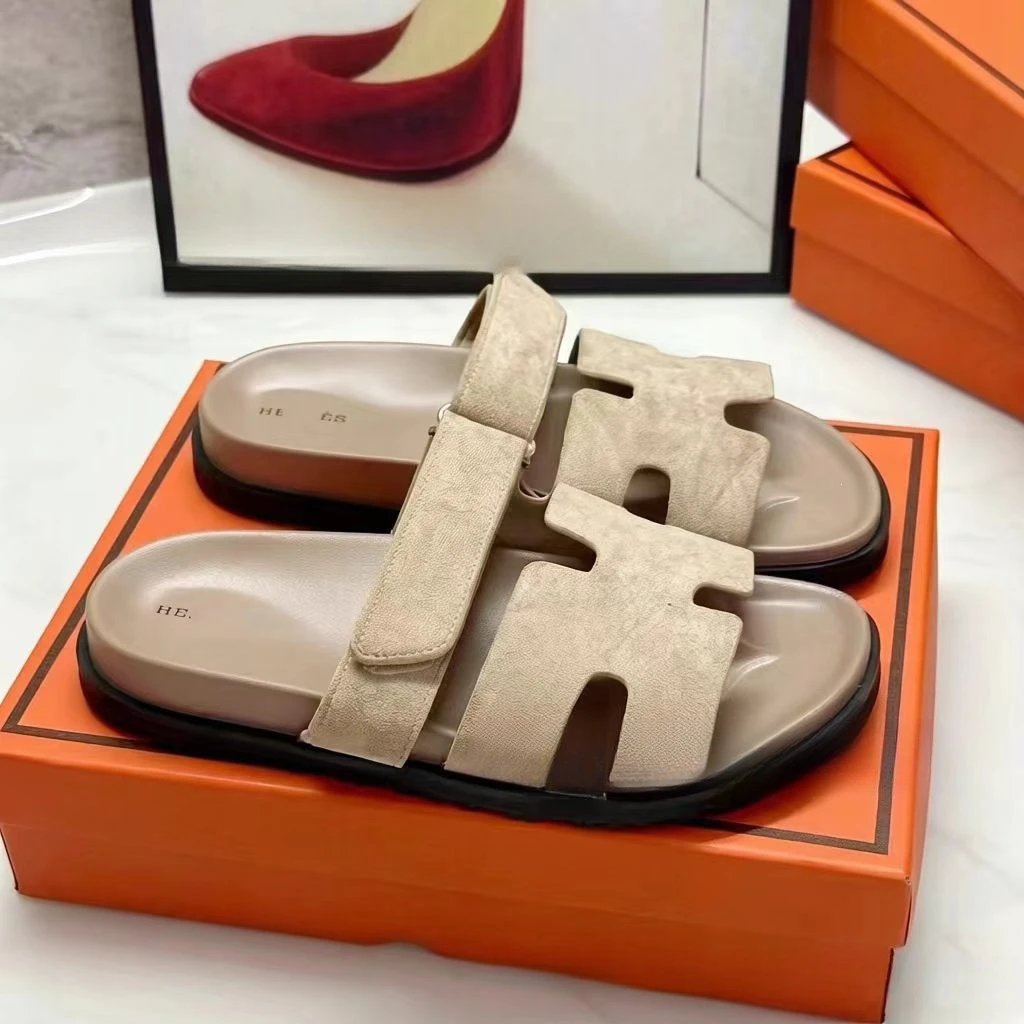 Hermes Chypre Shoes — Suede milk tea color spot colorway — USFans Spreadsheet photo