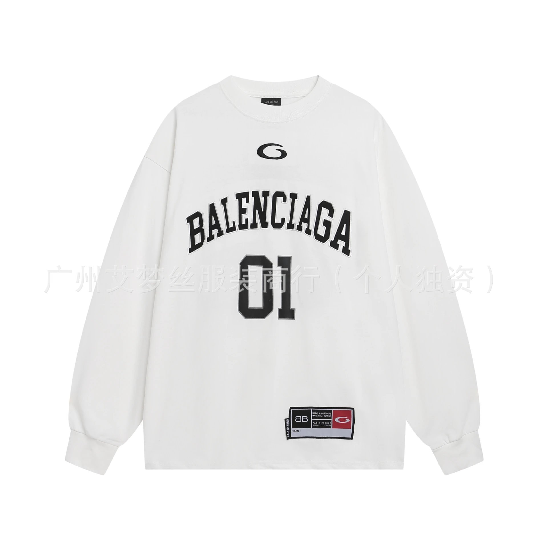 Balenciaga Soccer Long Sleeve — 8229#White embroidery colorway — USFans Spreadsheet photo