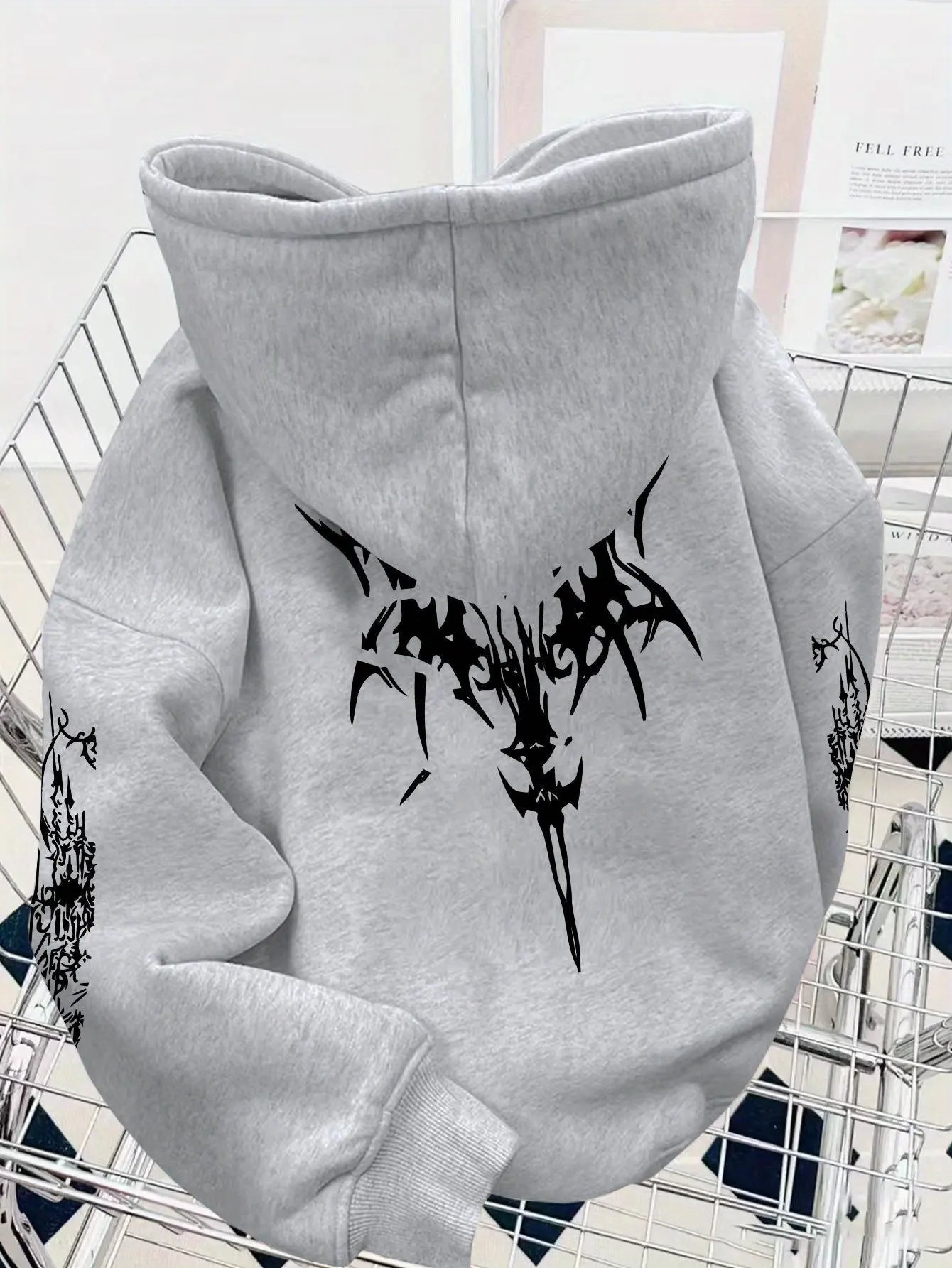 Ken Carson Xman Merch Hoodie — Light gray colorway — USFans Spreadsheet photo