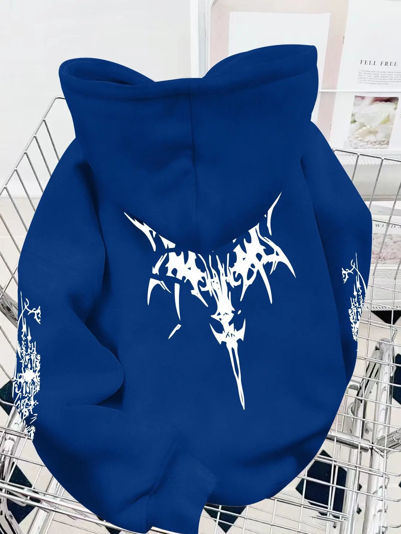 Ken Carson Xman Merch Hoodie — Dark blue colorway — USFans Spreadsheet photo