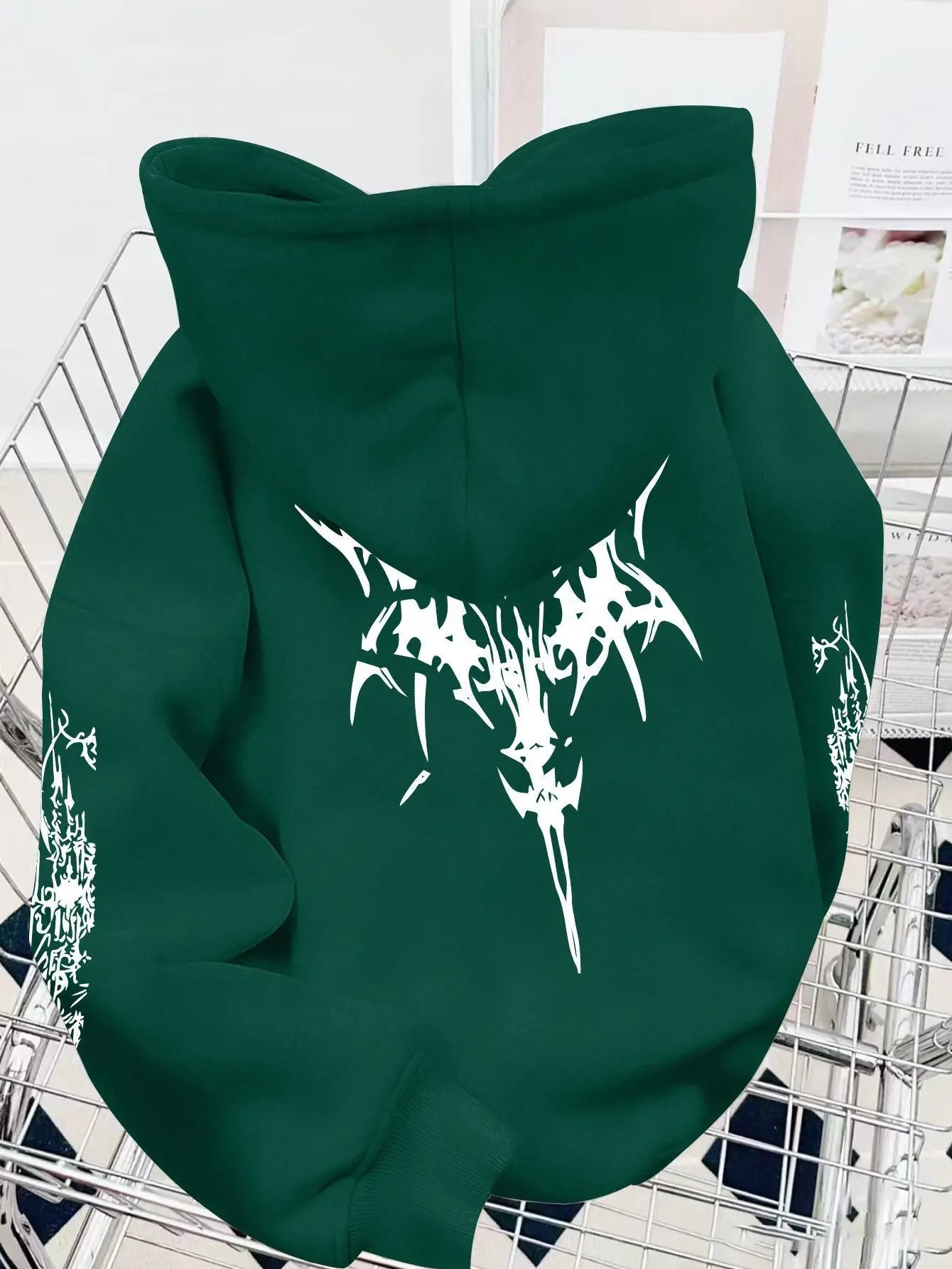 Ken Carson Xman Merch Hoodie — Dark green colorway — USFans Spreadsheet photo