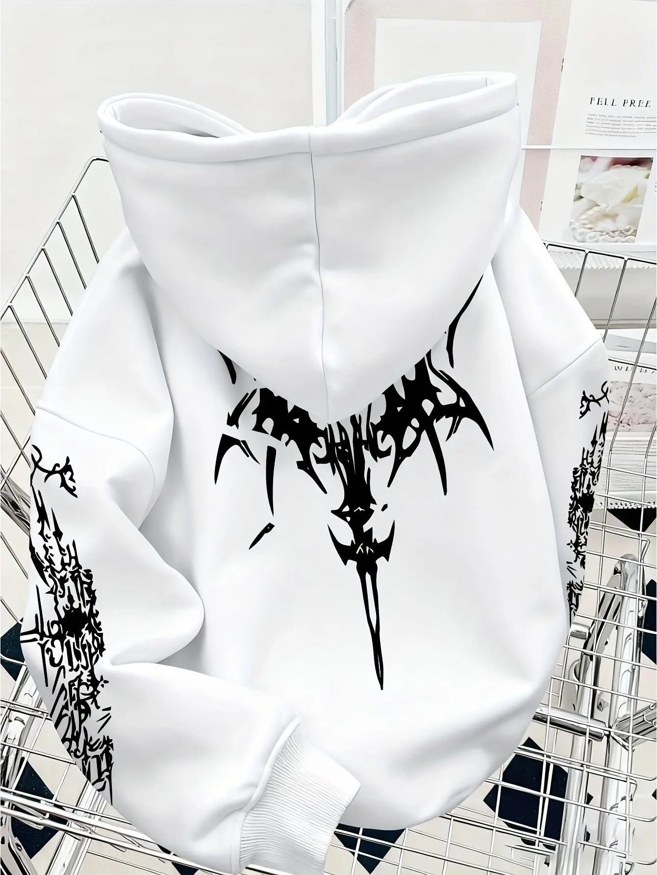 Ken Carson Xman Merch Hoodie — white colorway — USFans Spreadsheet photo