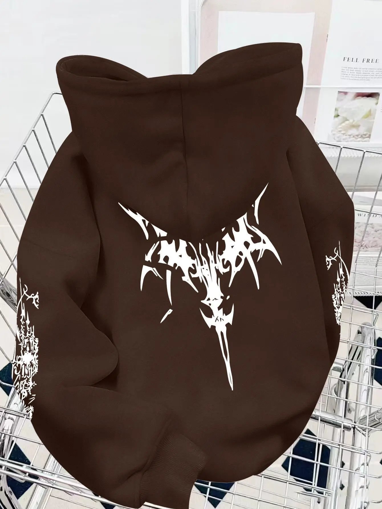 Ken Carson Xman Merch Hoodie — Brown colorway — USFans Spreadsheet photo