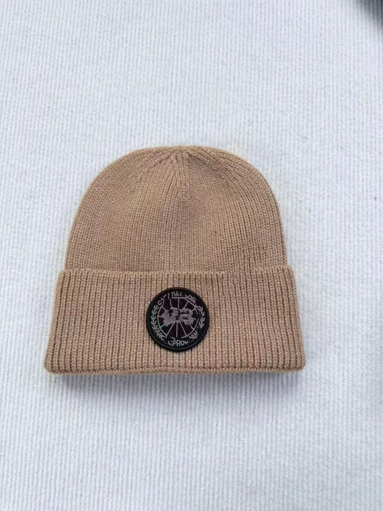 Black Badge Beanie — Positive black mark khakis colorway — USFans Spreadsheet photo