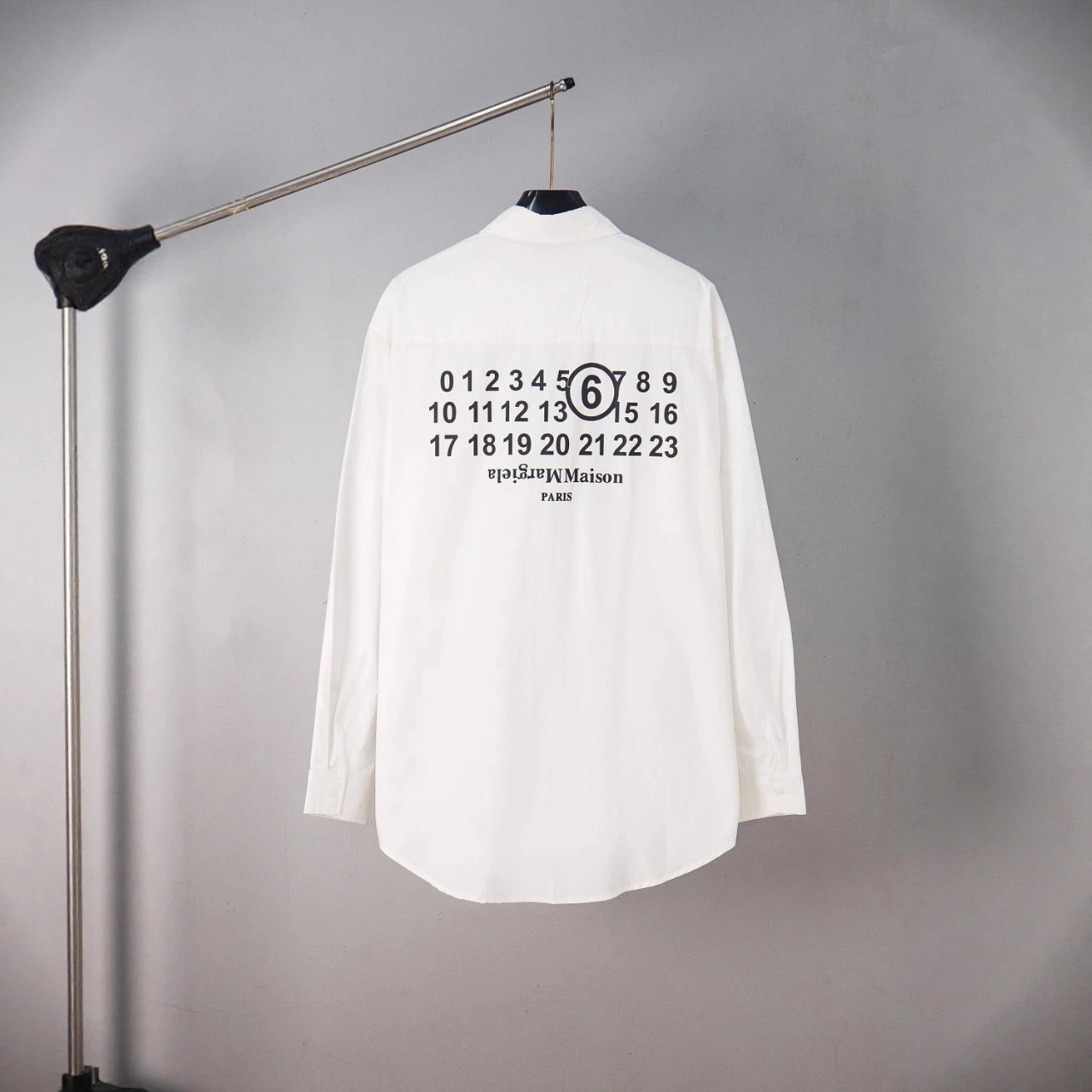 Maison Margiela Kiss Shirt — digital print white colorway — USFans Spreadsheet photo