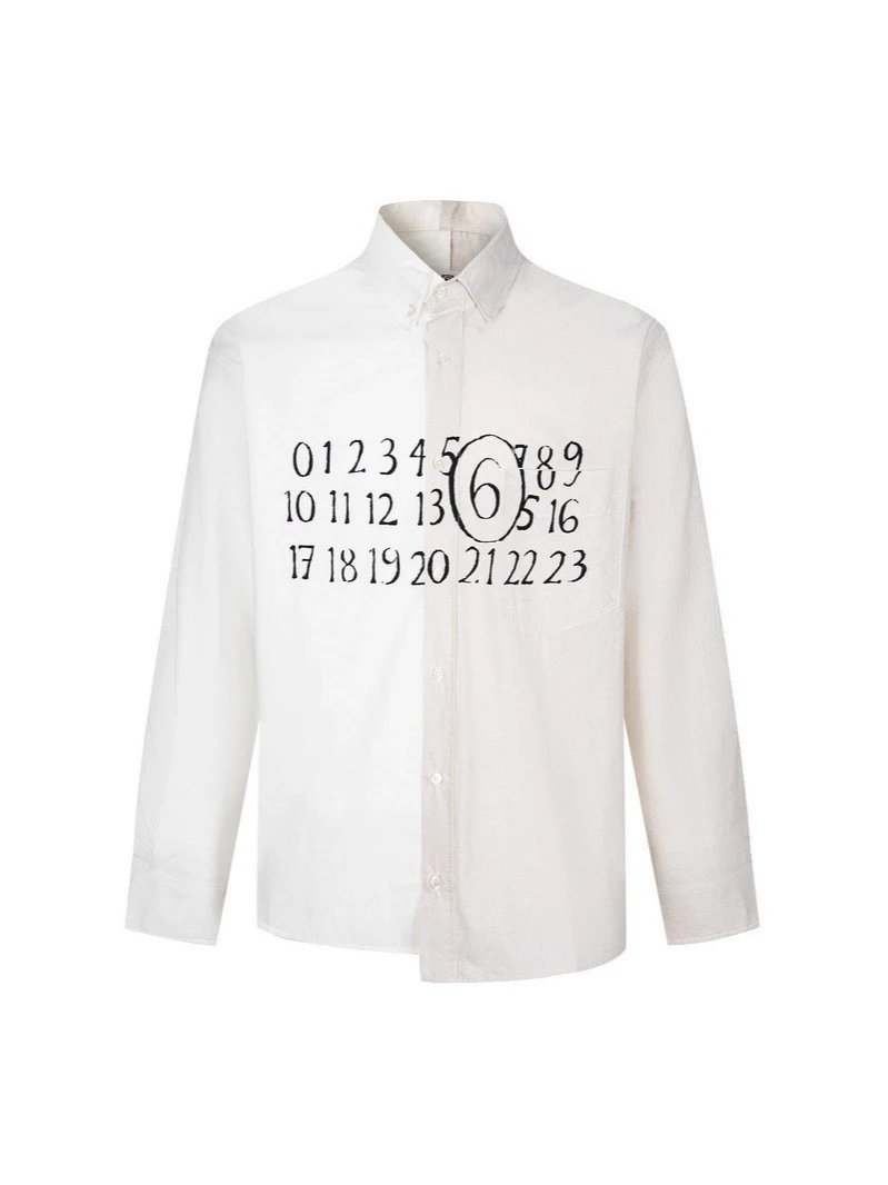 Maison Margiela Kiss Shirt — Patchwork khaki colorway — USFans Spreadsheet photo