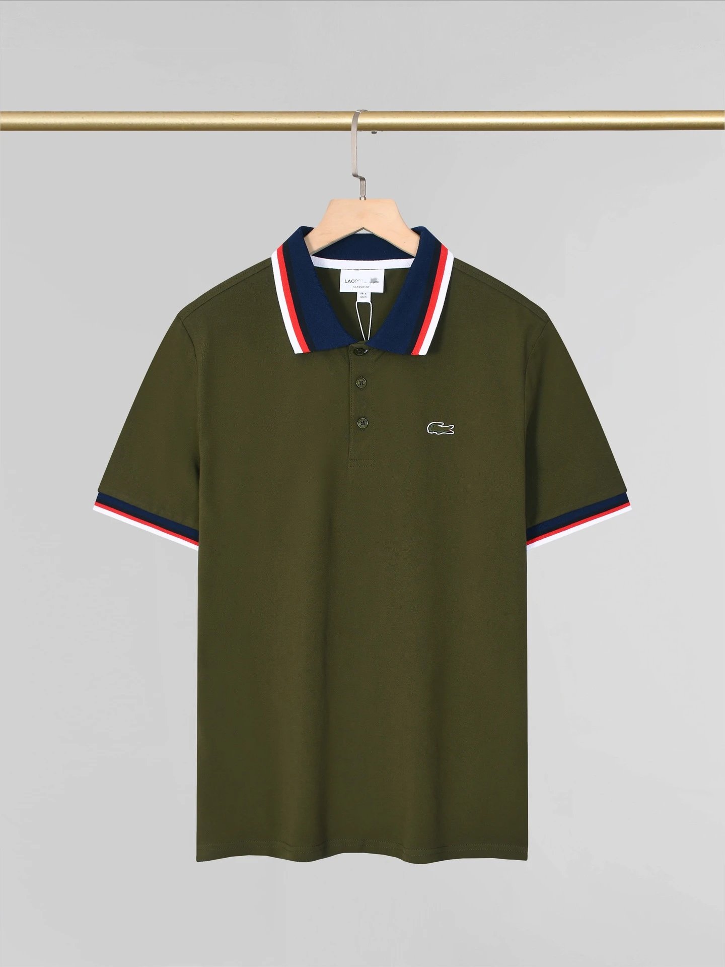 Lacoste Polo — 709 Army Green colorway — USFans Spreadsheet photo