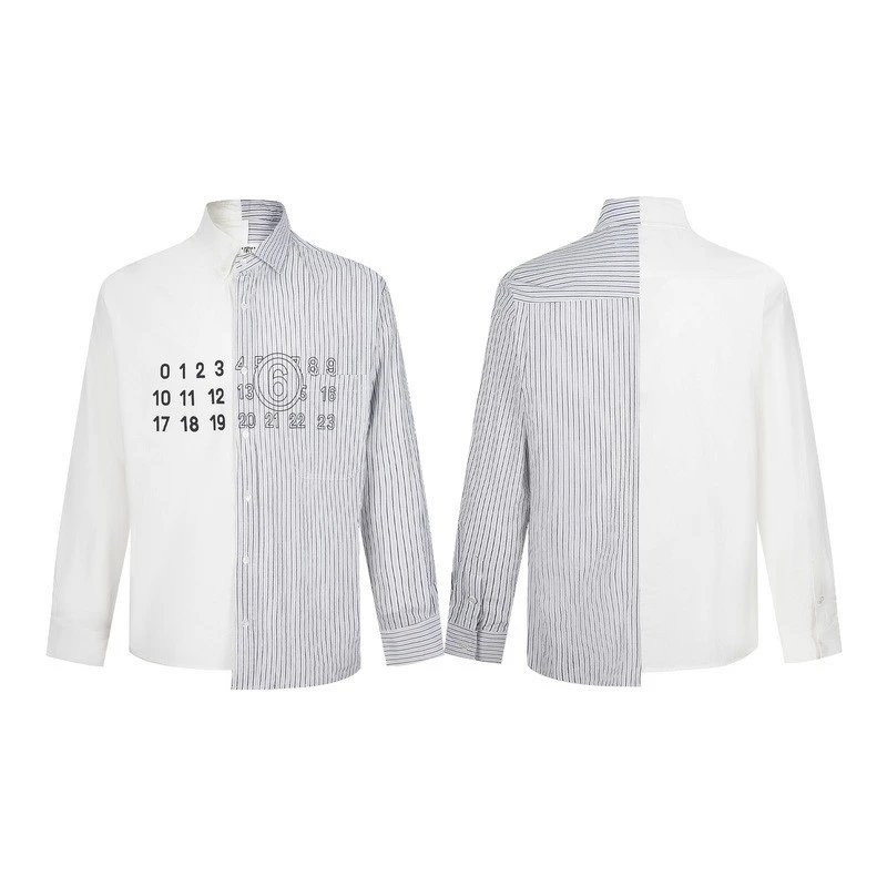 Maison Margiela Kiss Shirt — Spliced blue colorway — USFans Spreadsheet photo