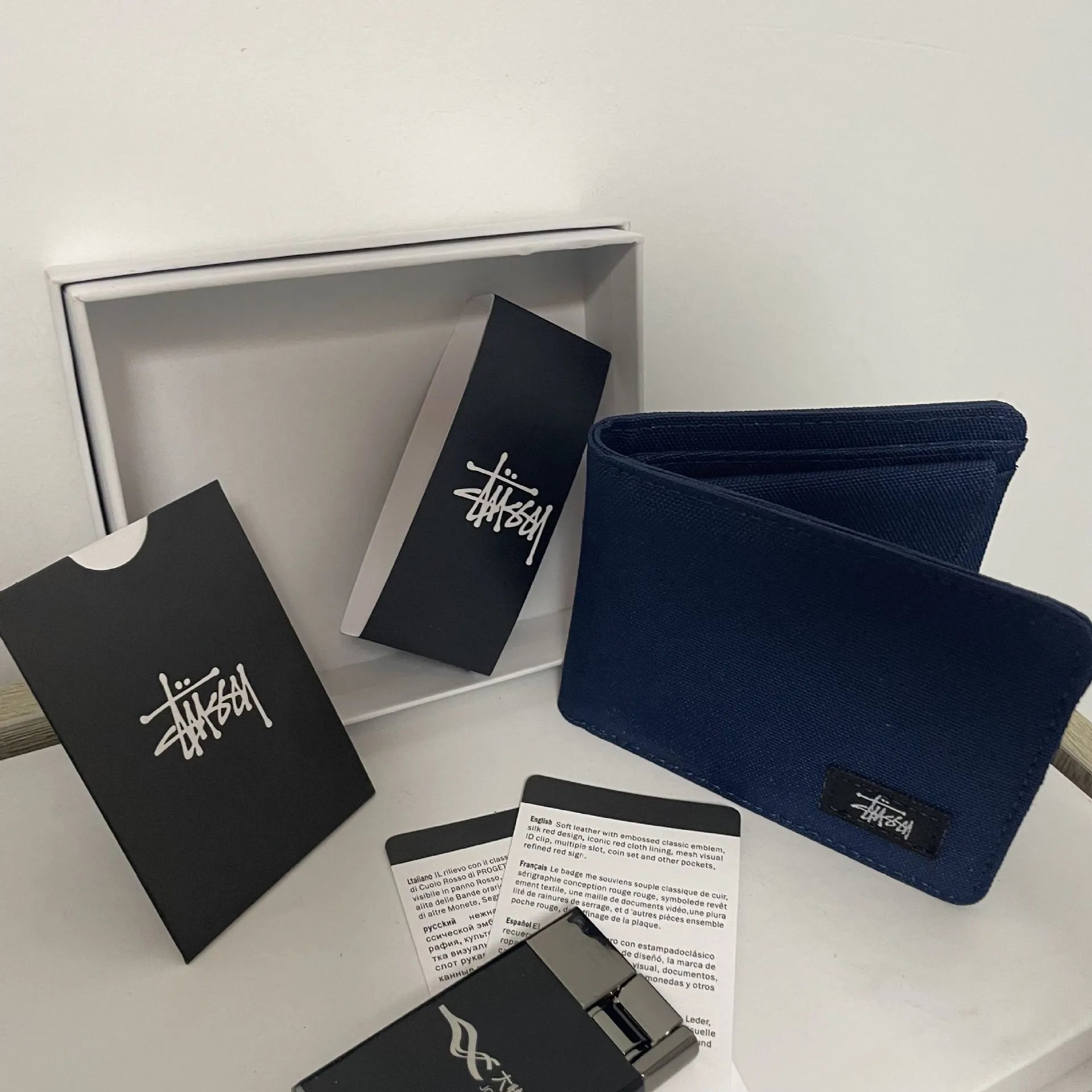 Aape Wallet — STI DIGNUE BLUE colorway — USFans Spreadsheet photo
