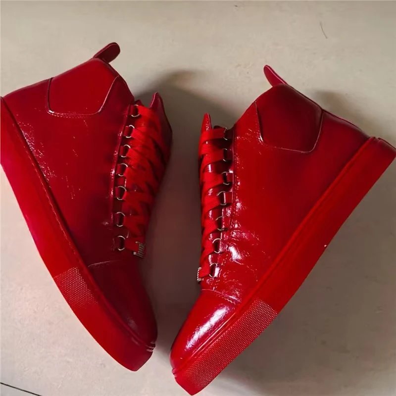 Balenciaga Arena High Shoes — Red colorway — USFans Spreadsheet photo