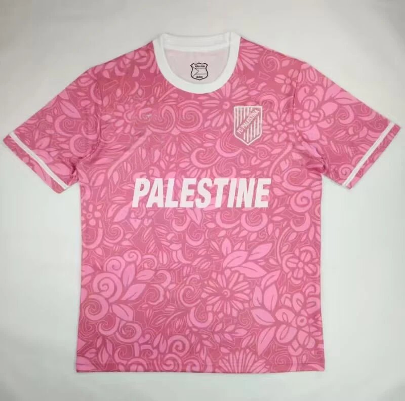 Palestine Jersey — 2526 Palestinian Camouflage Pink English Special Edition colorway — USFans Spreadsheet photo