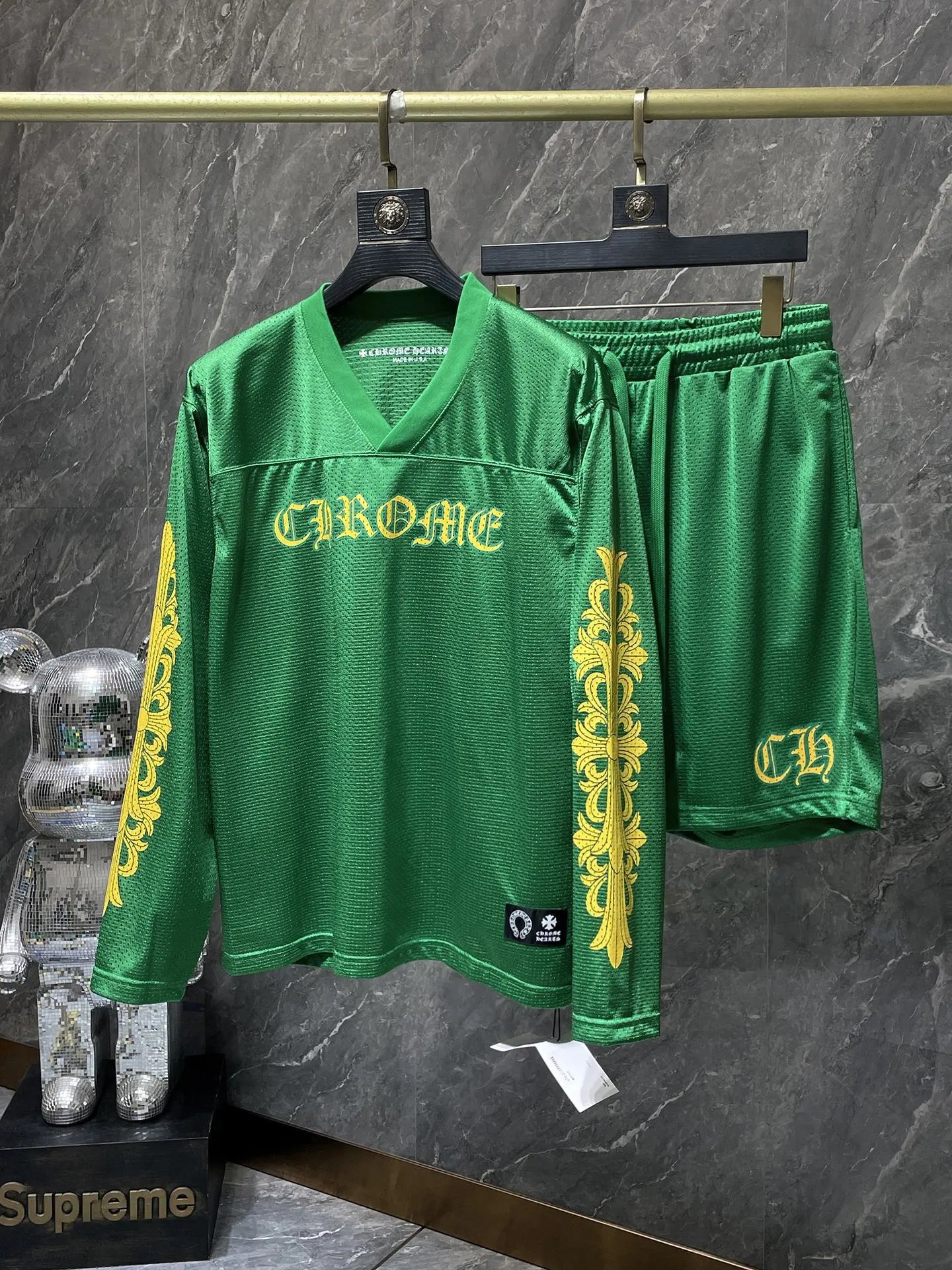 Chrome Hearts Jersey + Pants — Green long-sleeved colorway — USFans Spreadsheet photo