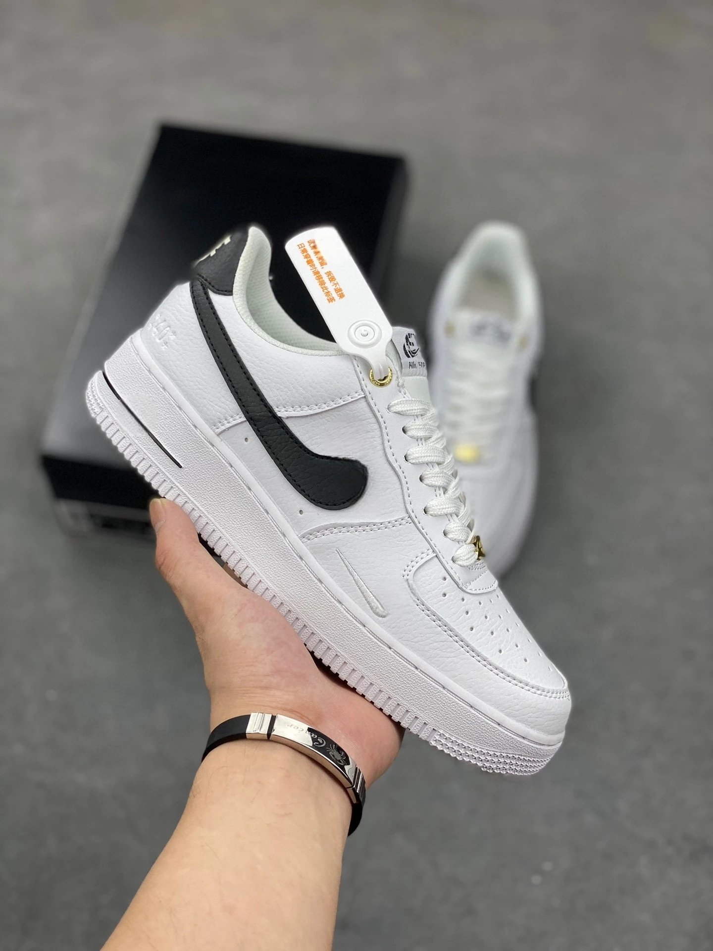 Supreme Air Force 1 Black — Black and white small checkmark colorway — USFans Spreadsheet photo