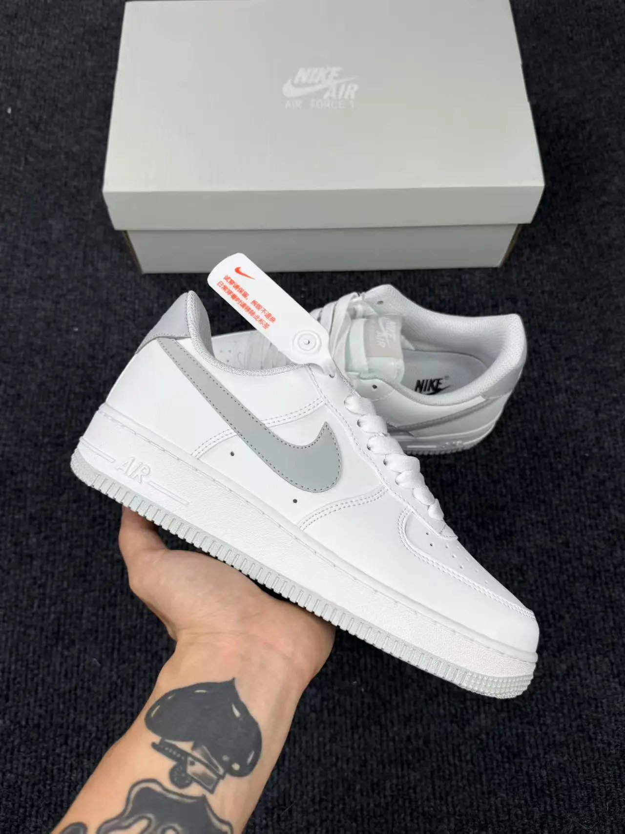 Supreme Air Force 1 Black — Whitewash colorway — USFans Spreadsheet photo