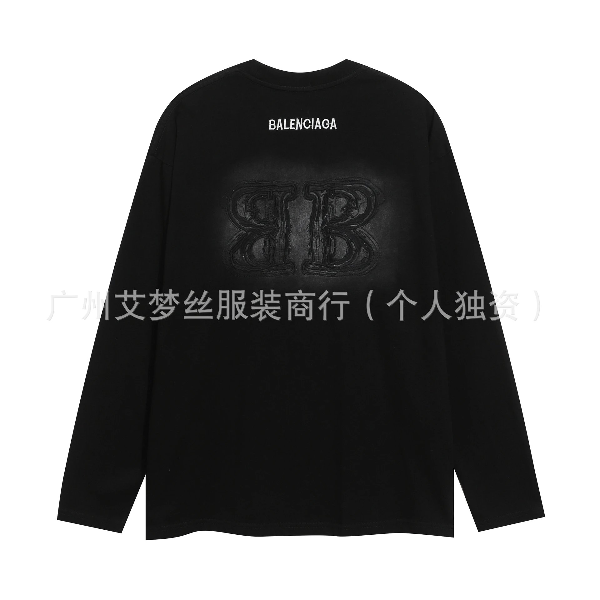 Balenciaga Soccer Long Sleeve — 8213#Black embroidery colorway — USFans Spreadsheet photo