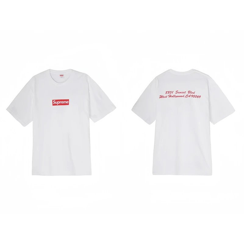 Supreme Burberry Tee — 30 white colorway — USFans Spreadsheet photo