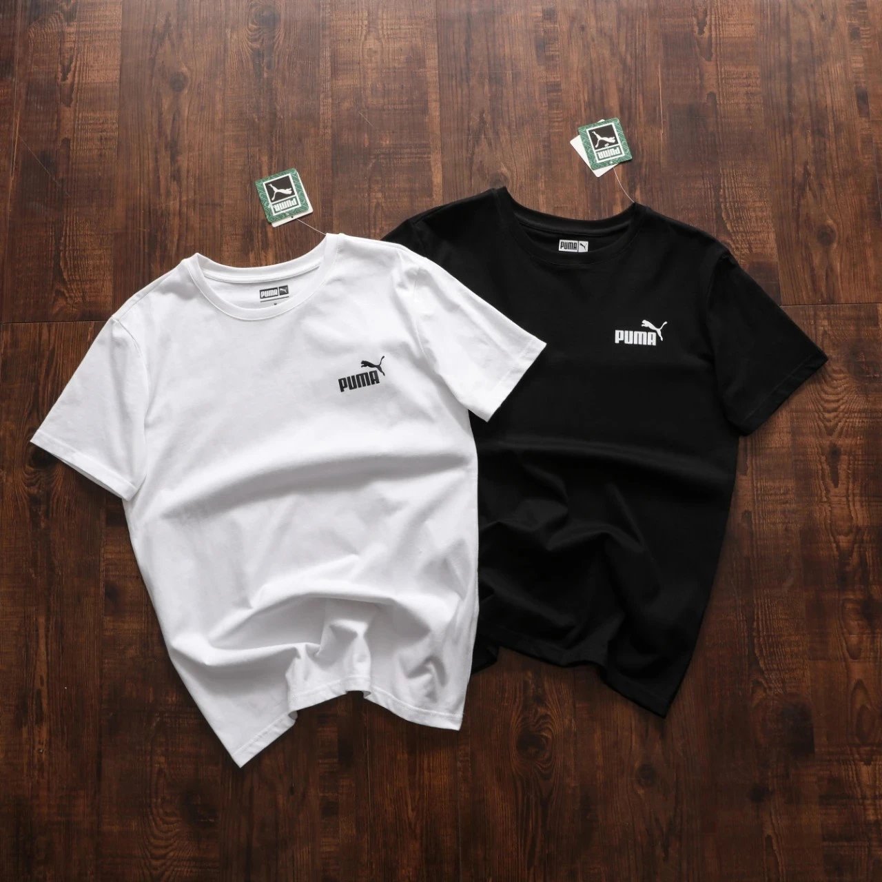 1954 PUMA Small Logo Couple's Cotton Sports Casual Short Sleeve T-Shirt