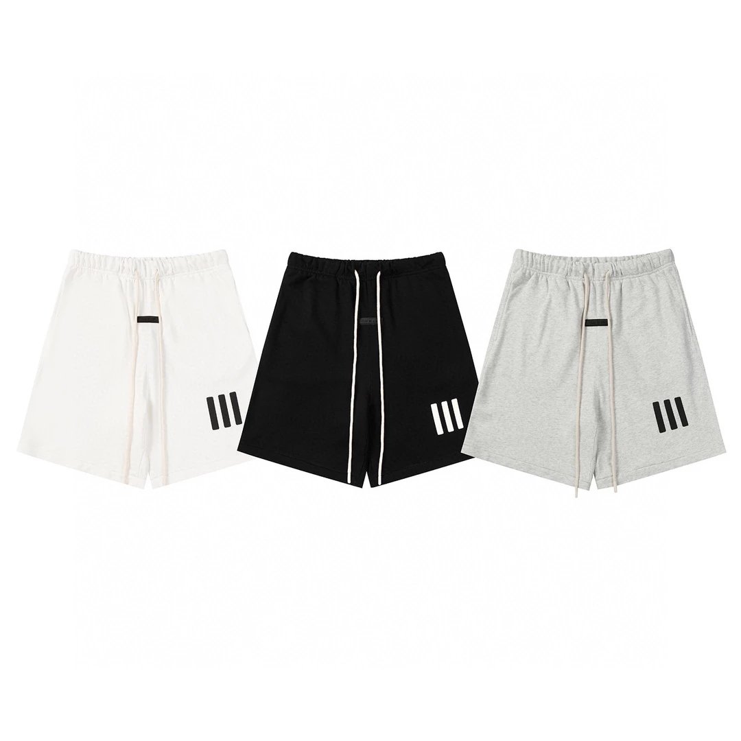2453 FOG FEAR OF GOD ESSENTIAL x Adidas co-branded three bar terry casual shorts