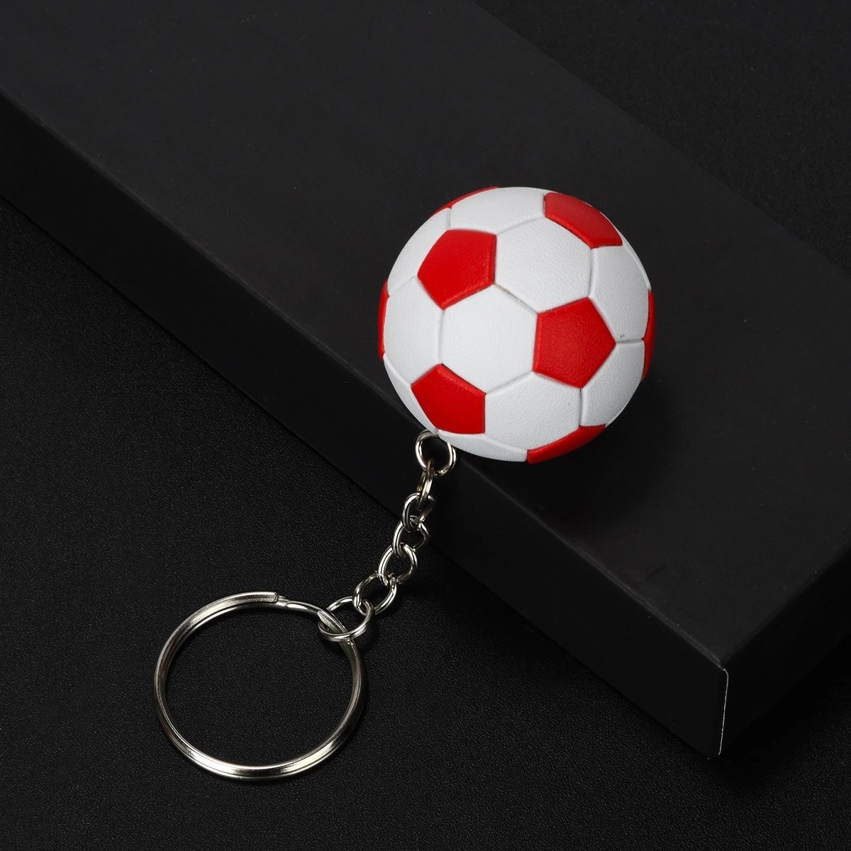 Football matte red and white (3.6CM)