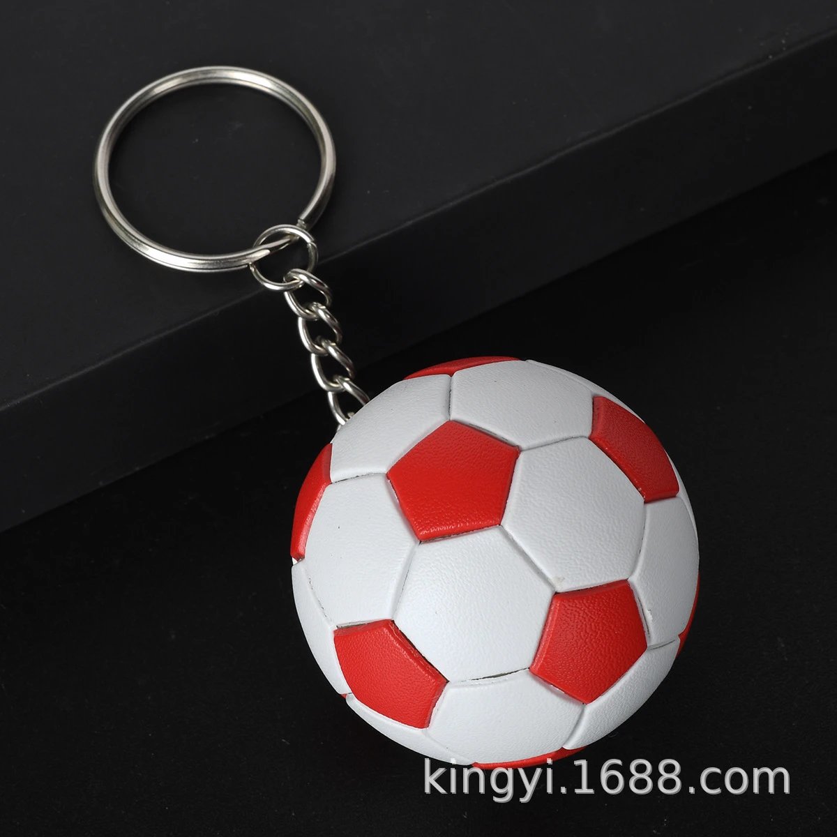 Football matte red and white (4.6CM)