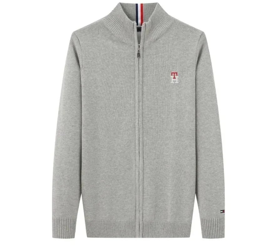 Tommy Hilfiger Classic Logo Crewneck Sweater Gray - 7