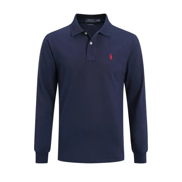 Ralph Lauren Big Pony 3 Long Sleeve Polo Gray - 10