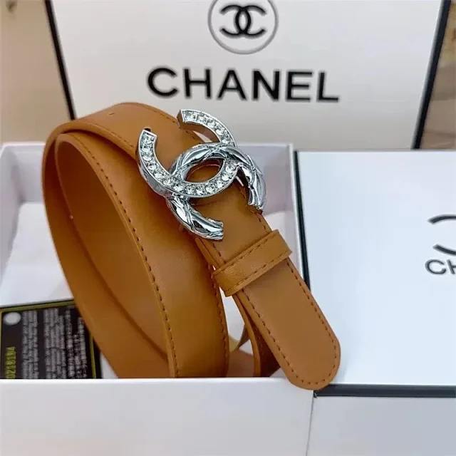 Chanel Belts Crystal double-C buckle belt product detail image 6