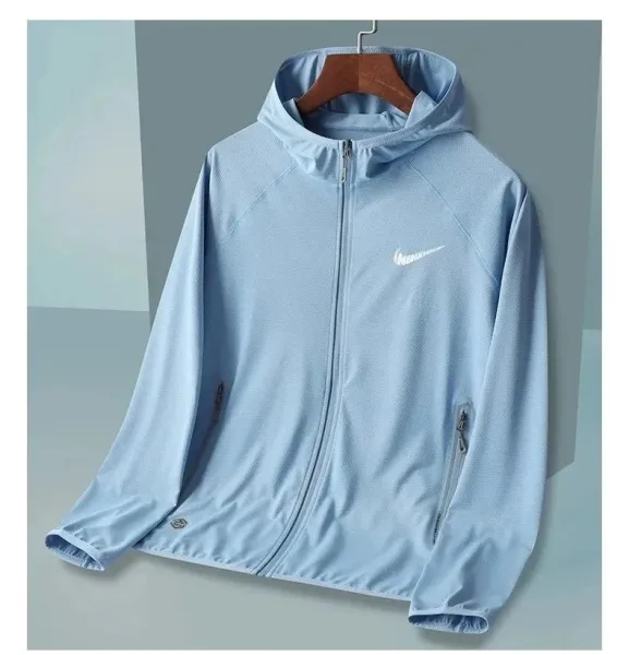 Nike Lightweight Hooded Windbreaker White Outerwear - 11