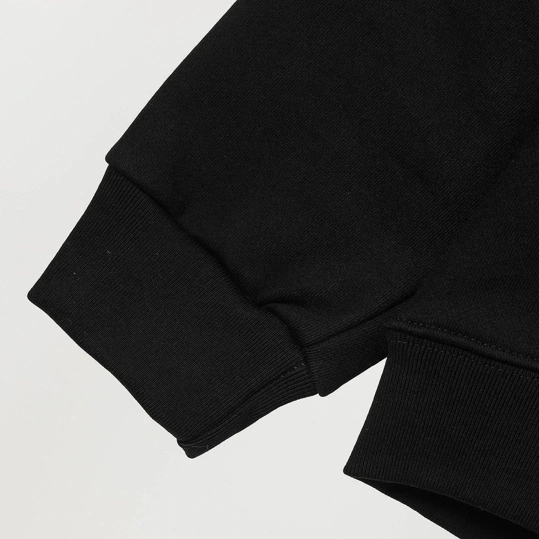 Balenciaga Logo Graphic Black Hoodie - 11