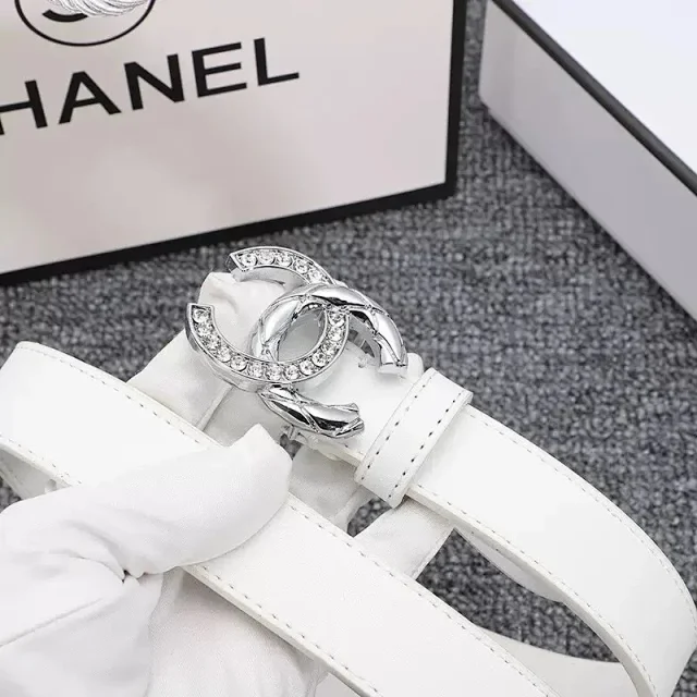 Chanel Belts Crystal double-C buckle belt product detail image 10