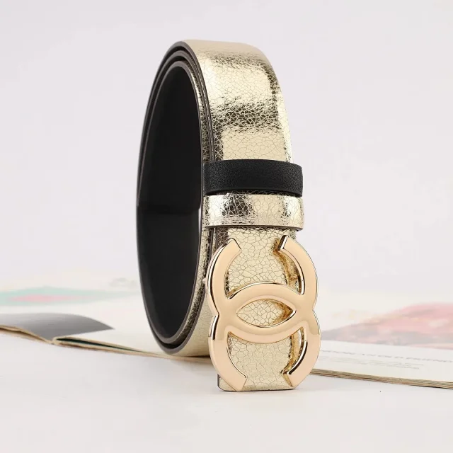 Chanel Belts Crystal double-C buckle belt product detail image 4