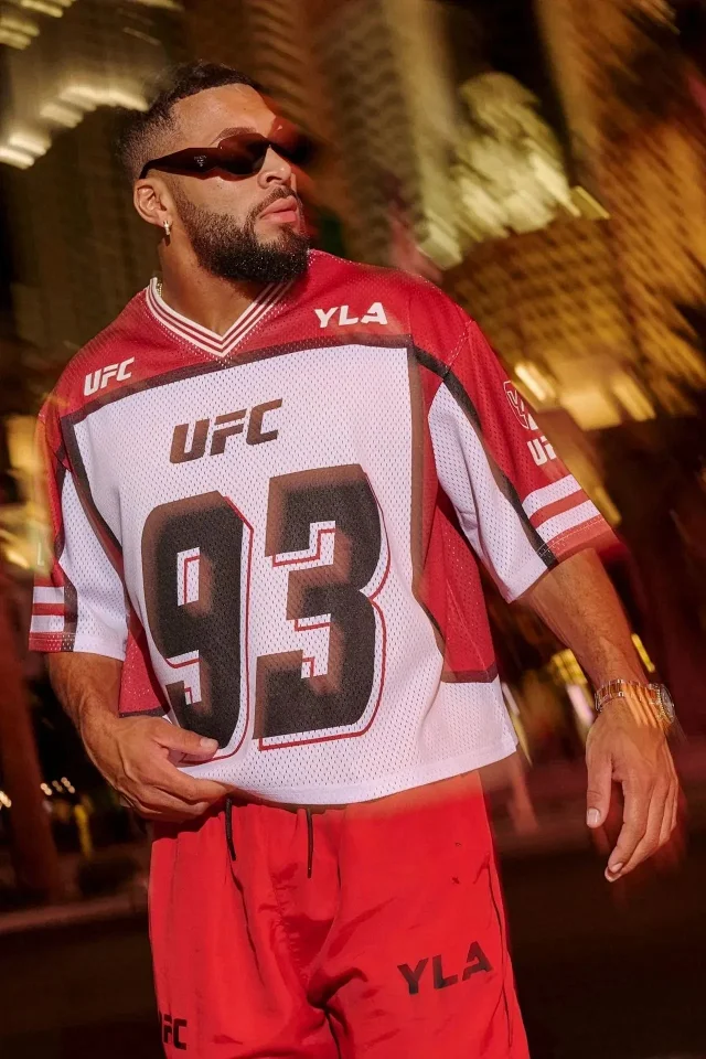 YoungLA T-Shirts UFC 93 Mesh V-Neck Jersey product detail image 8