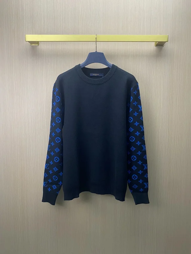 Louis Vuitton Knitwear Crewneck monogram knit sweater product detail image 5