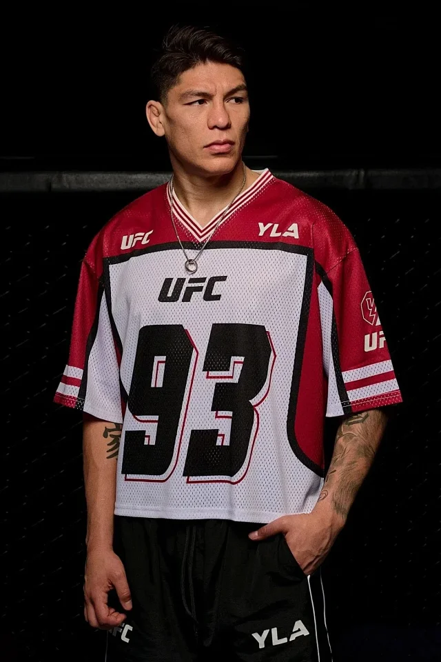 YoungLA T-Shirts UFC 93 Mesh V-Neck Jersey product detail image 7