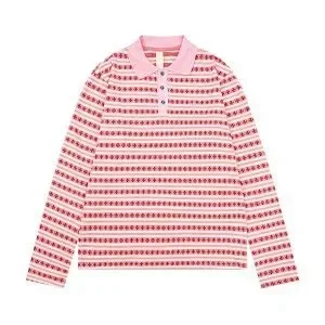 Unbranded Knitwear Long-Sleeve Patterned Polo Knit product detail image 5