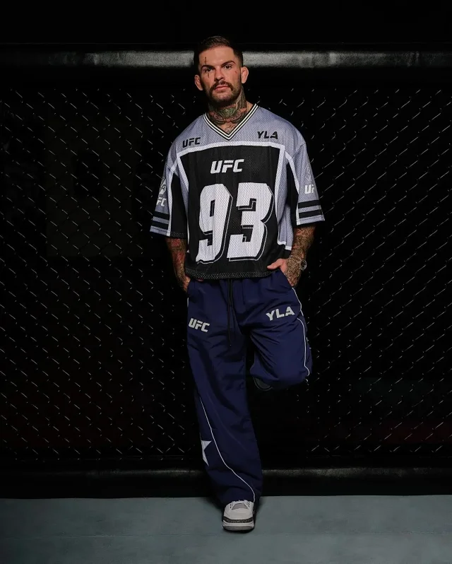 YoungLA T-Shirts UFC 93 Mesh V-Neck Jersey product detail image 6