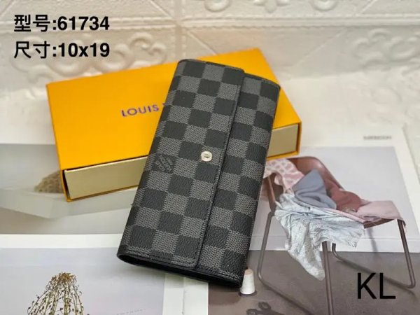 Louis Vuitton Damier Graphite Long Wallet Black product listing in Litbuy spreadsheet finds