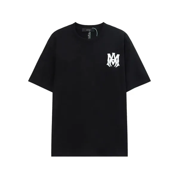 Amiri Logo-Print Black T-Shirt - 1