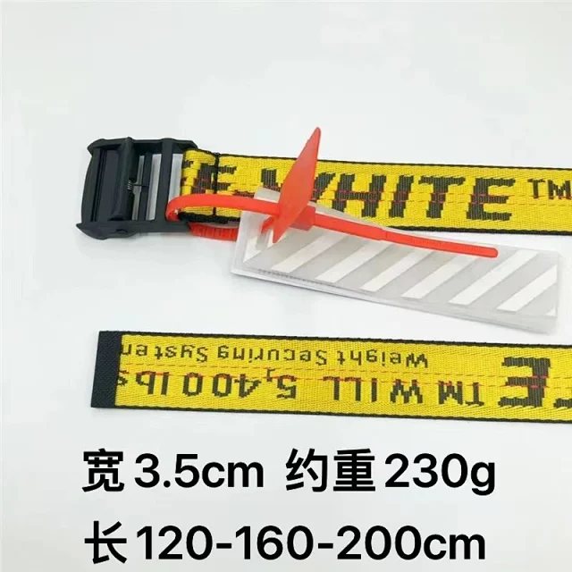 Unbranded Belts Jacquard Letter Web Belt with Alloy Buckle product detail image 1