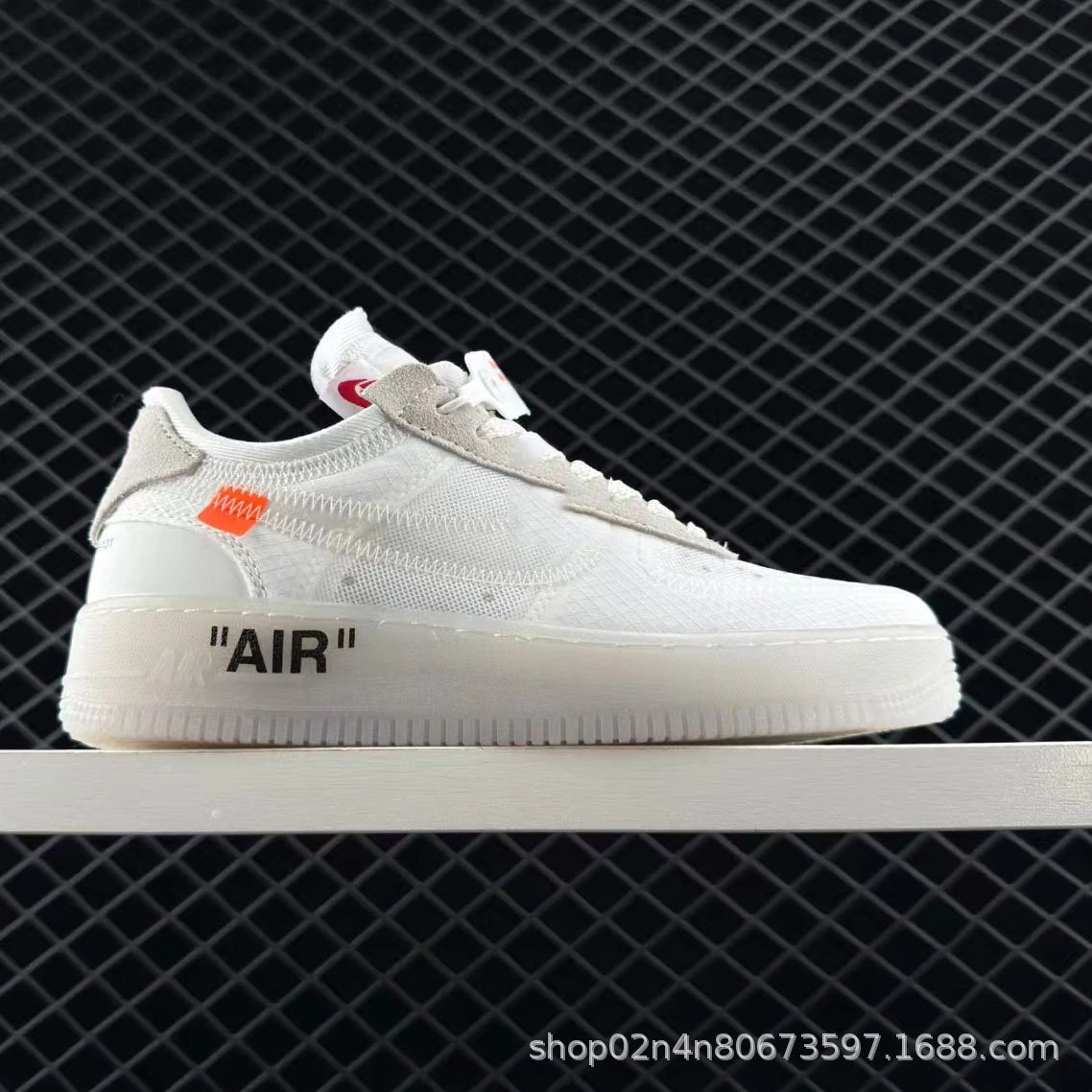 Off-White x Nike Air Force 1 Low Volt Green Sneakers - 5