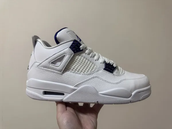 Air Jordan 4 Retro White/University Blue Sneakers - 1