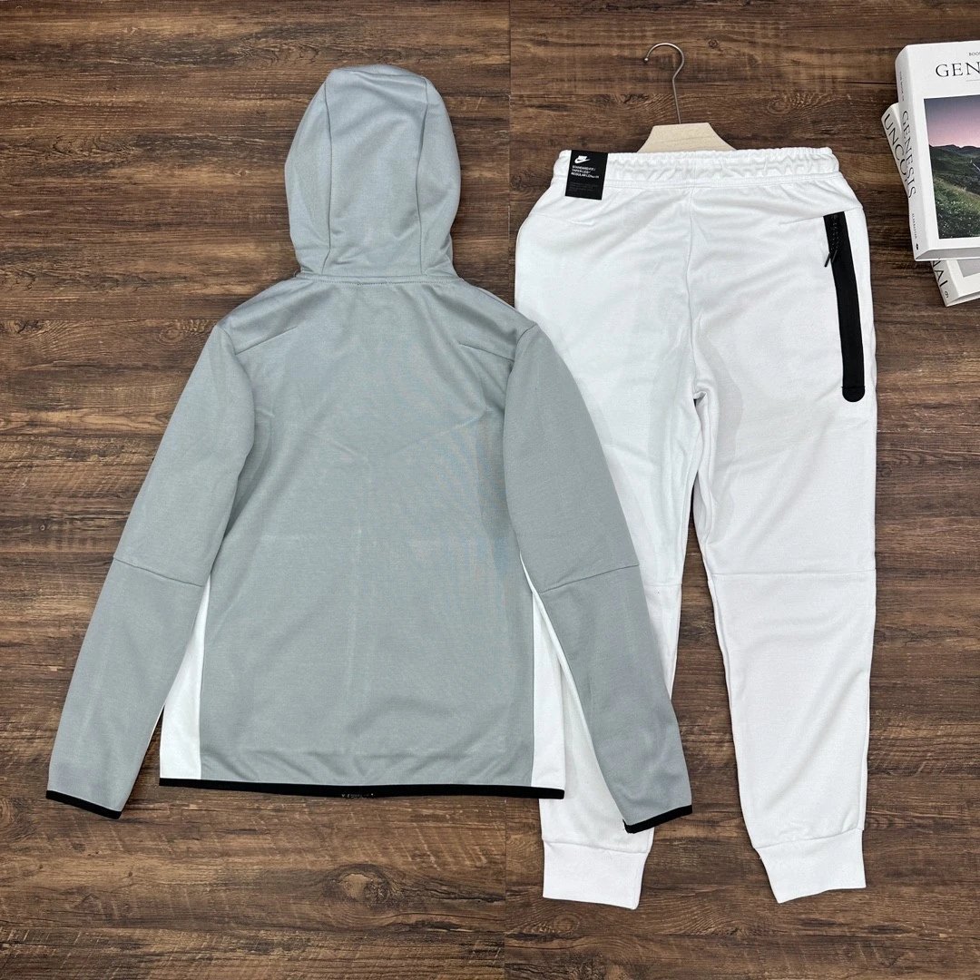 Nike Tech Fleece Windrunner White Tracksuit - 14