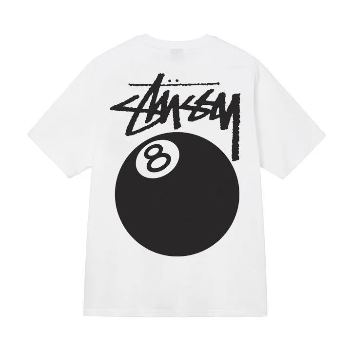 Stüssy 8-Ball Graphic T-Shirt White - 1