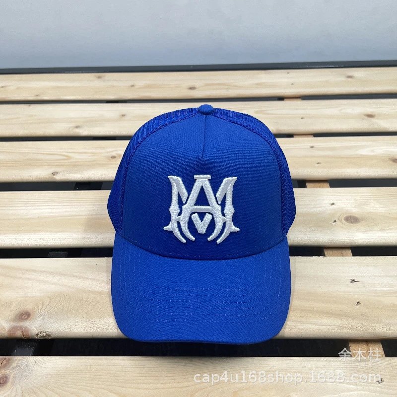 AMI Paris Logo Embroidered Two-Tone Baseball Cap - 16