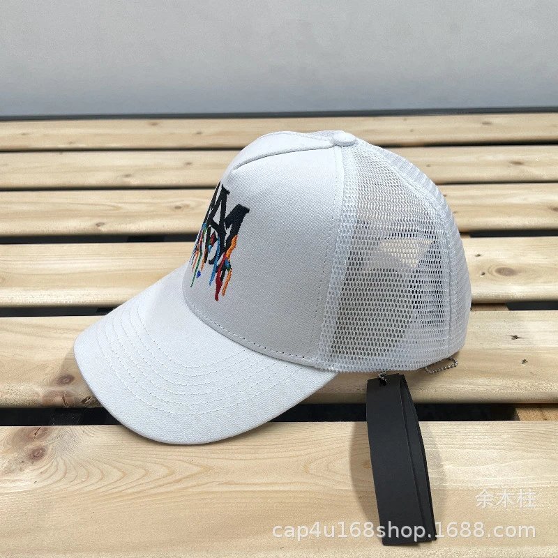 AMI Paris Logo Embroidered Two-Tone Baseball Cap - 67