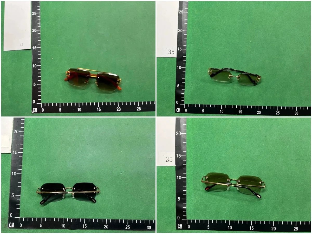 Cartier C Décor Rimless Blue Gradient Sunglasses - 3